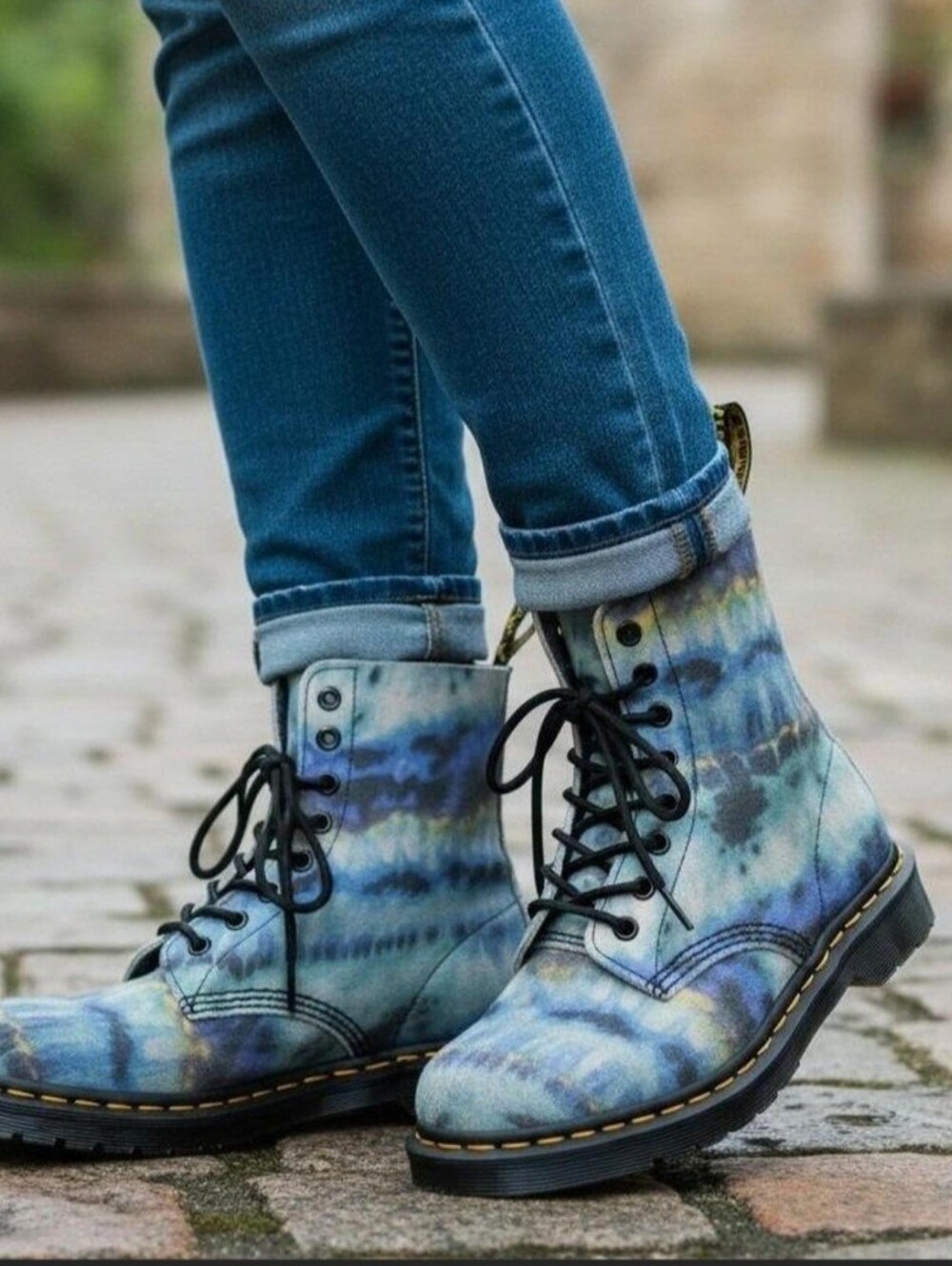 Dr. Martens Multicolor Tie-Dye Boots Womens Size 8 EXCELLENT CONDITION!!